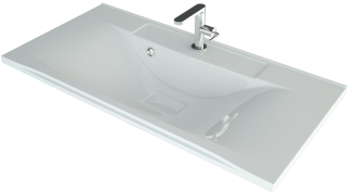 Мебельная раковина Andrea Elen 90 см белый